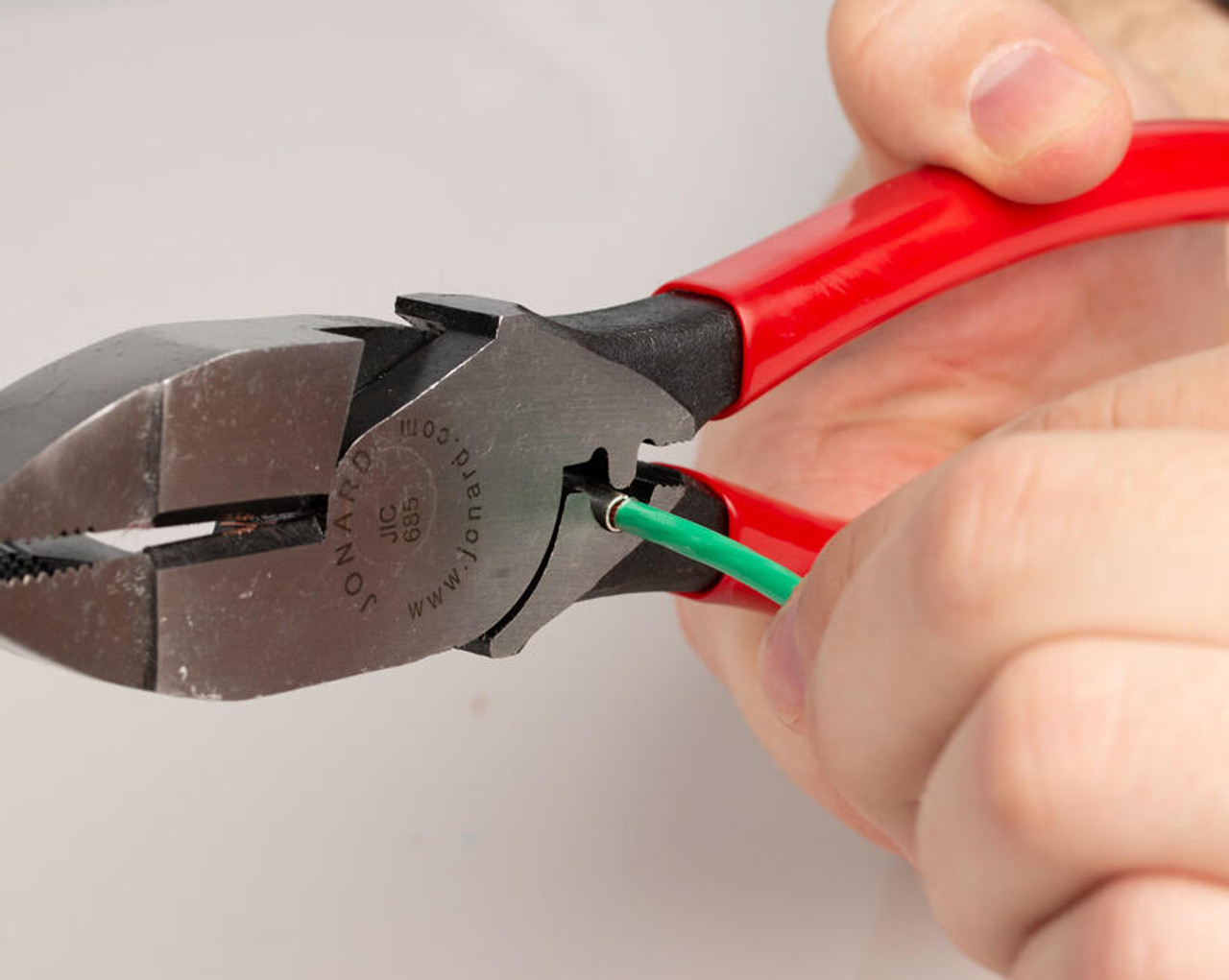 Plier with Fish-Tape Puller for electricians