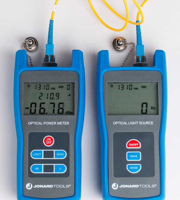power meter and light source for fiber optic technicians