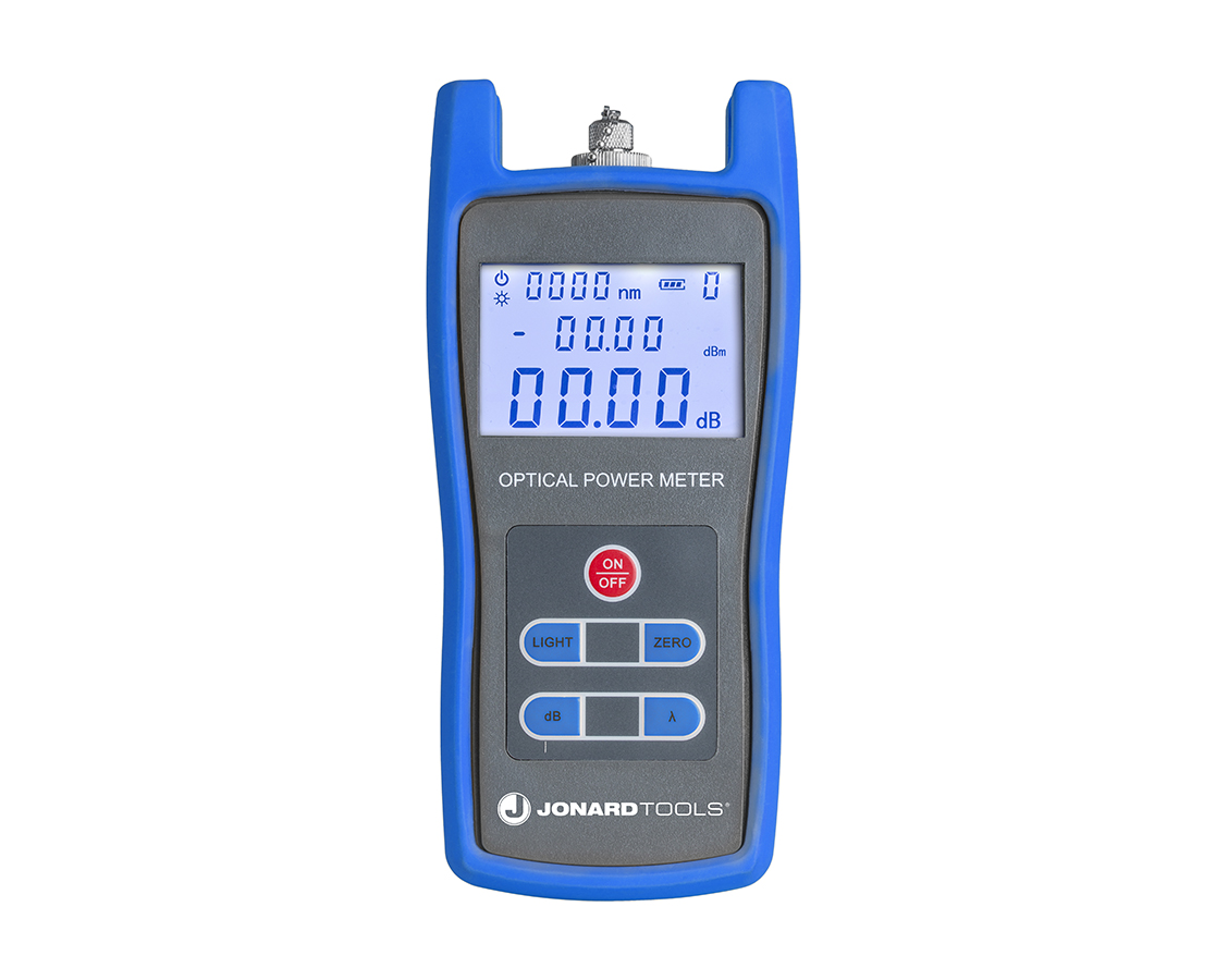 Fiber Optic Power Meter with FC/SC Adapters | Jonard