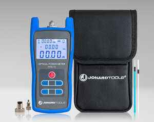 Fiber Optic Power Meter (-70 to +6 dBm) with FC/SC/LC Adapters