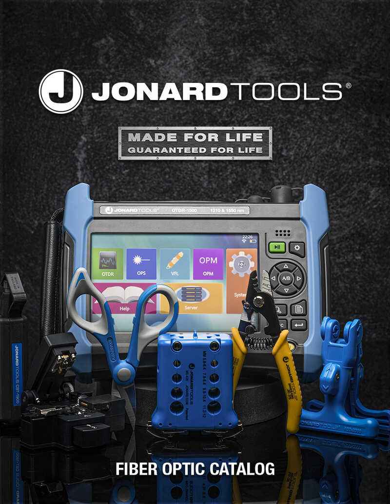 Jonard Tools Fiber Optic Catalog #126 Front Cover 2024
