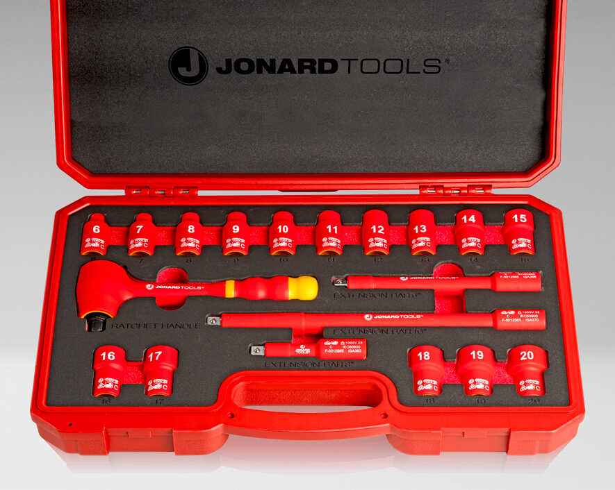 Jonard Tools INSS-19M Insulated 19 Piece Metric Socket Set