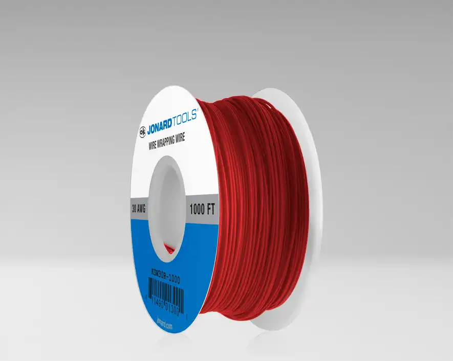 KSW30R-1000 - 30 AWG Kynar® Wire CSW, Low Strip Force, Red, 1000 ft