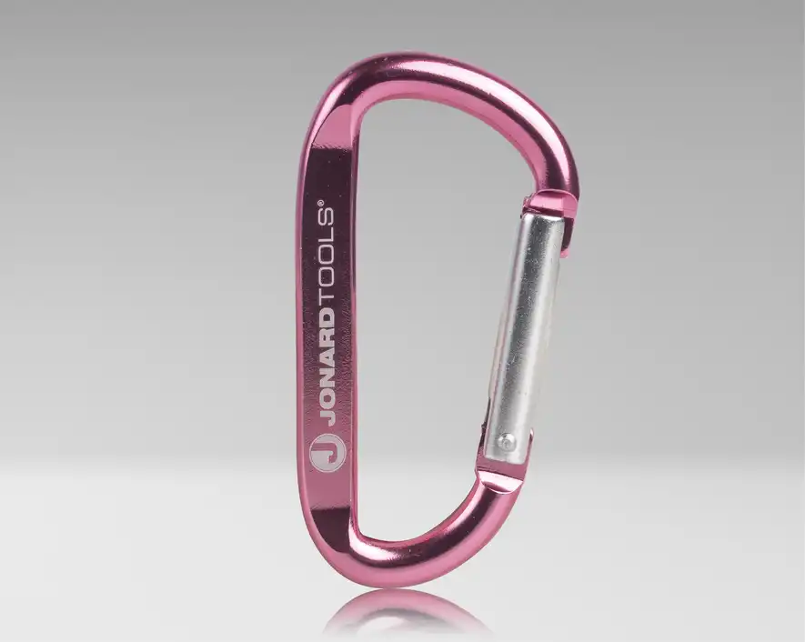 CARABINER-P - Carabiner Keychain (Pink) - Pack of 10