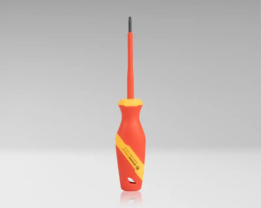 INS-475 - Cabinet Slotted Insulated Screwdriver, 1/8" x 3"