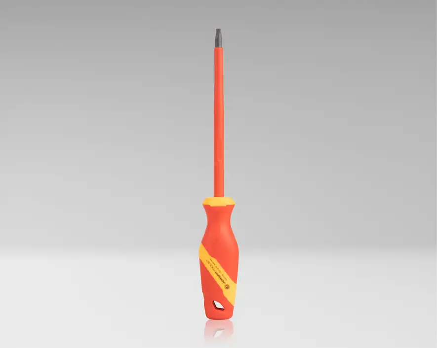 INS-6150 - Cabinet Slotted Insulated Screwdriver, 1/4" x 6"