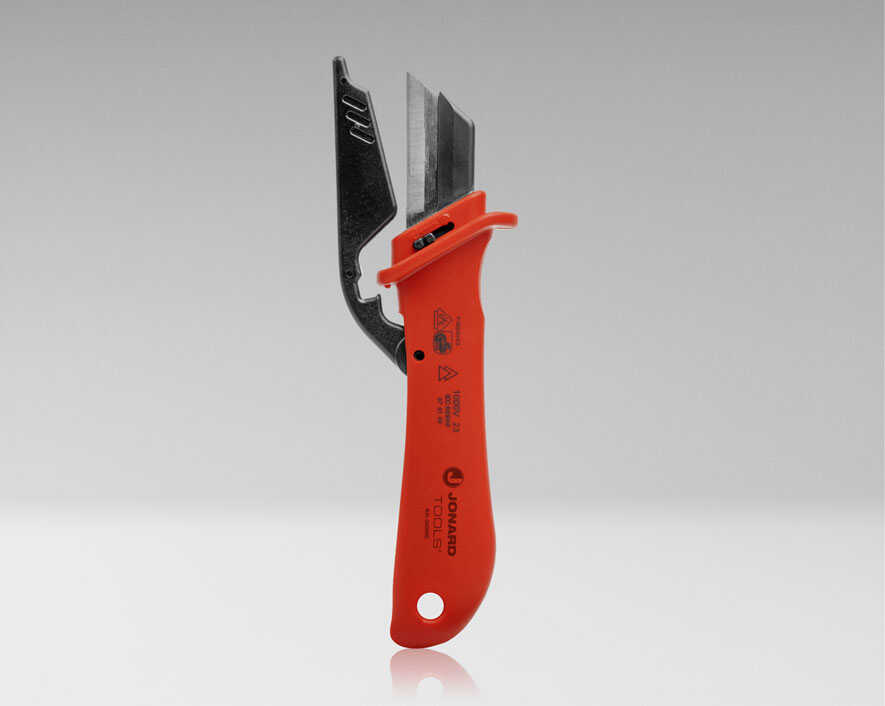 KN-300INS - Insulated Cable Dismantling Knife with Blade Guard
