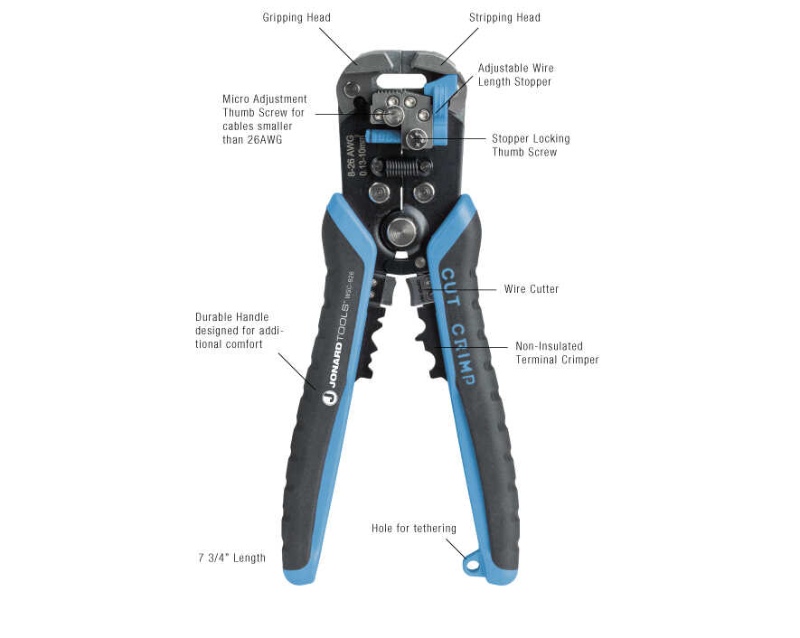 Details about   Wire Stripping Crimper Tool 8" Stripper Connectors Electrical Cutting Terminal 