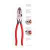 JIC-685 - Lineman's Pliers with Fish Tape Puller & Crimper