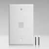 K-W1/10 - Single Gang Keystone 1 Port Wall Plate, 10 Pack