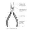 JIC-842 - Long Nose and Side Cutting Pliers