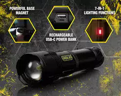 Jonard Tools SOL-F1 Solis™ Rechargeable Tactical Flashlight