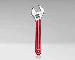AW-10 - Adjustable Wrench 10&quot; with Extra Wide Jaws