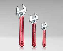 AW-6810 - 3 Piece Adjustable Wrench Set - 6&quot;, 8&quot;, 10&quot; with Extra Wide Jaws
