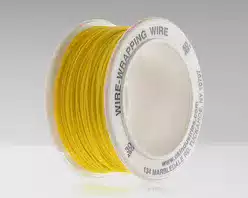 R-30Y-0050 - 30 AWG Kynar® Wire, Yellow, 50 ft